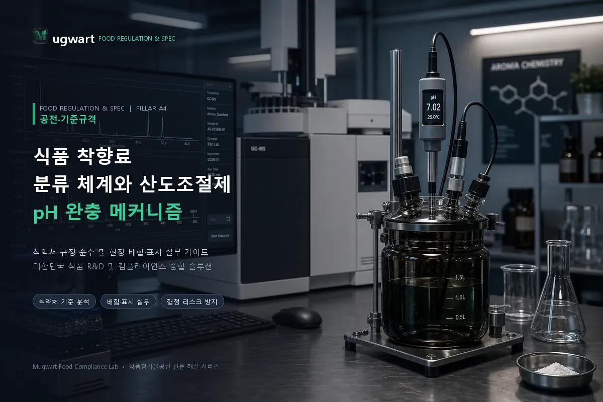 식품 착향료 분류 체계와 산도조절제 pH 완충 메커니즘 - Mugwart R&D 대표 가이드